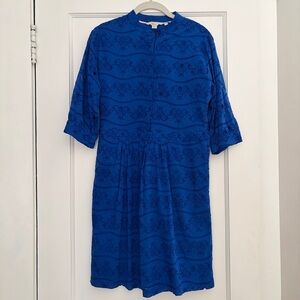 Boden Royal Blue Eyelet Dress